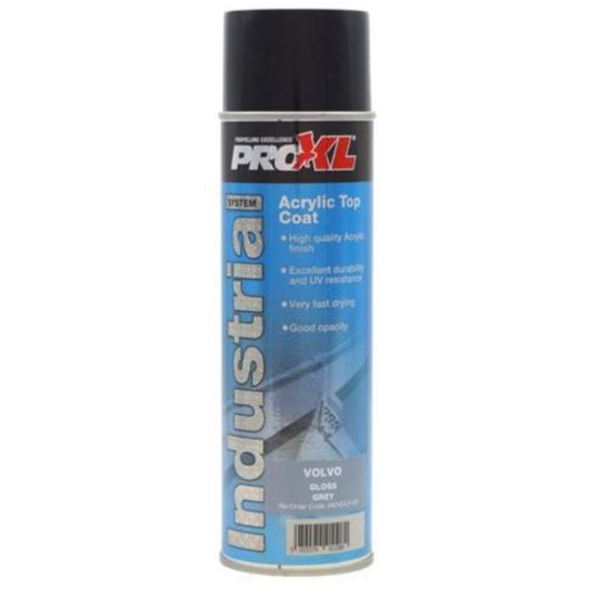 RAL 7355 Proxl Industrial - Acrylic Topcoat Aerosol - Volvo Grey (500ML)