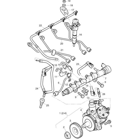 Injection Equipment Assembly for HATZ 4H50T.10 Engines