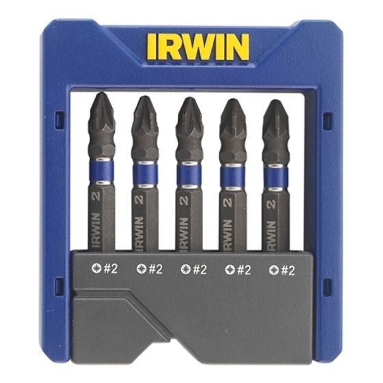 Impact Screwdriver Pocket Bit Set of 5 Pozi by IRWIN - 1923435