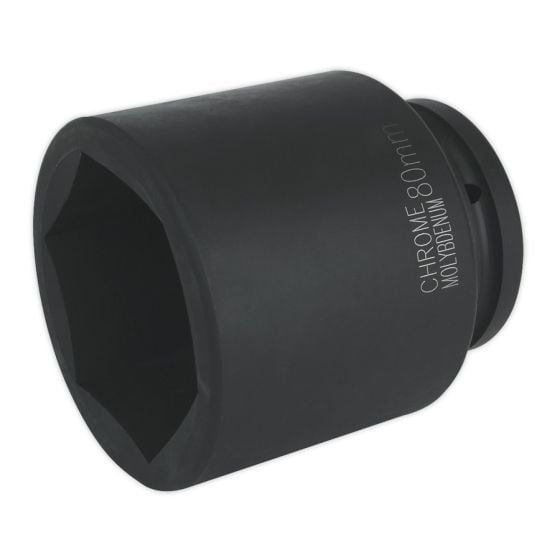 Impact Socket 80mm Deep 1"Sq Drive Sealey Part No. IS180D