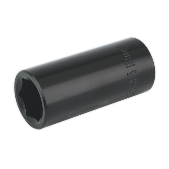 Impact Socket 18mm Deep 3/8"Sq Drive Sealey Part No. IS3818D