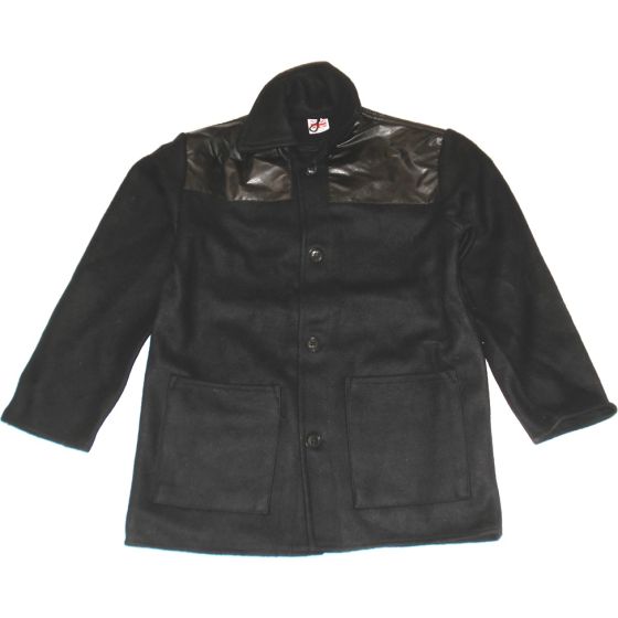 Black Work Jacket with Shoulder Pads - Small