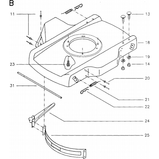 Frame Assembly for Husqvarna Jet 48 Consumer Lawn Mower