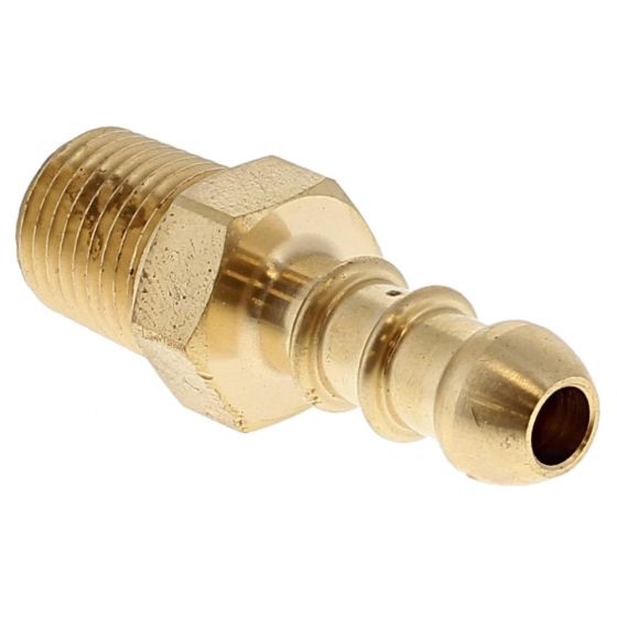 Gas Hose Connector 1/4" male BSP thread to 8mm hose tail