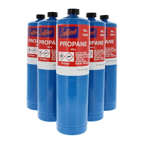 Bullfinch Propane Gas Cylinder (400g) - Pack of 6