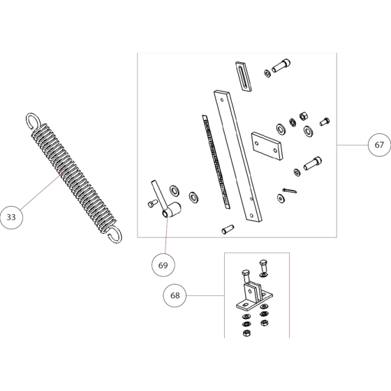 Depth Indicator Assembly for Norton Clipper Jumbo-1000-400V Table Saw