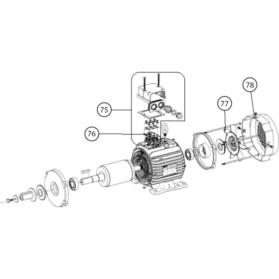 Motor Assembly for Norton Clipper Jumbo-1000-400V Table Saw