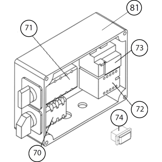 Electric Box Assembly for Norton Clipper Jumbo-900 Table Saw