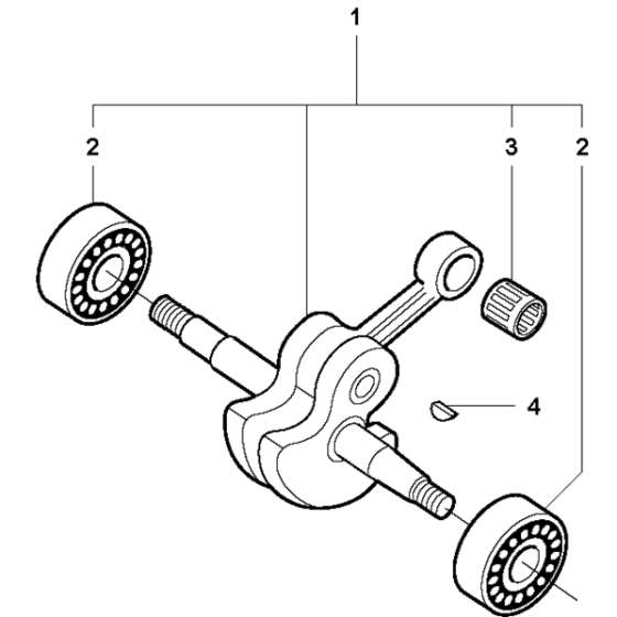 Crankshaft Assembly for Husqvarna K1250 Disc Cutters