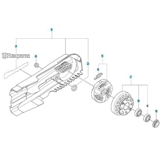 Clutch Assembly for Husqvarna K1270 II Smartguard Disc Cutter