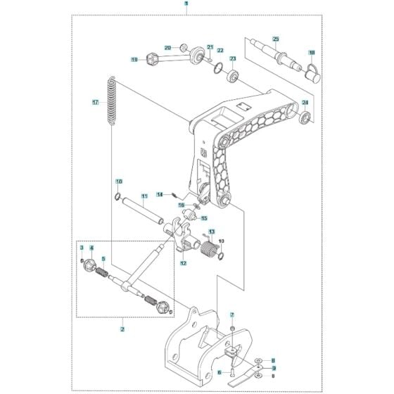 Rail Fixture for Husqvarna K1 PACE RAIL Battery Disc Cutter