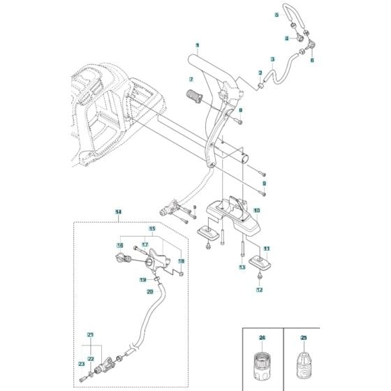 Front Handle for Husqvarna K1 PACE RESCUE Battery Disc Cutter