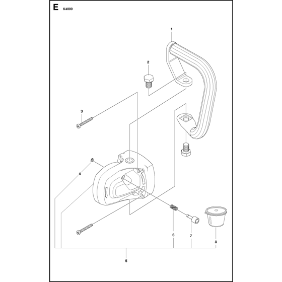 Gear Housing Assembly for Husqvarna K4000 Disc Cutters