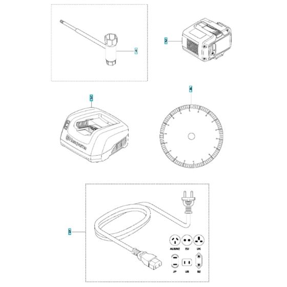 Accessories for Husqvarna K535I Battery Disc Cutter