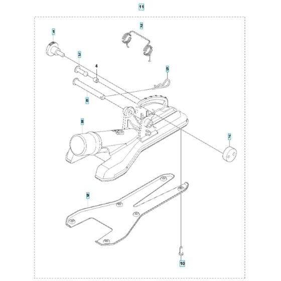 Vacuum Unit for Husqvarna K535I Battery Disc Cutter