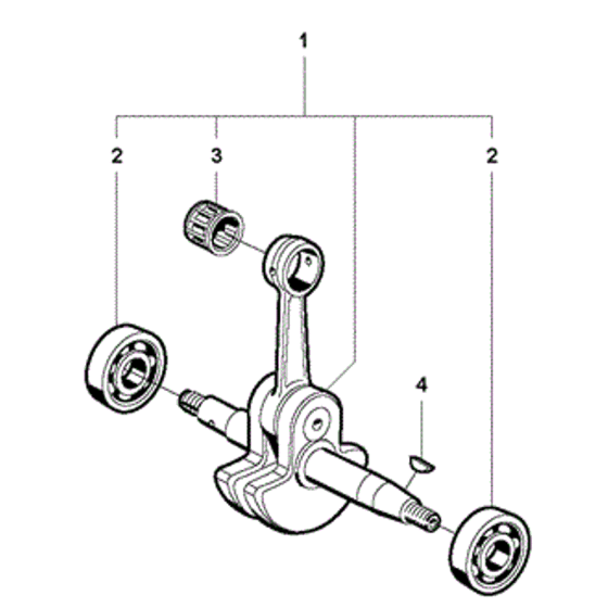 Crankshaft Assembly for Husqvarna K650 Cut N Break Disc Cutters