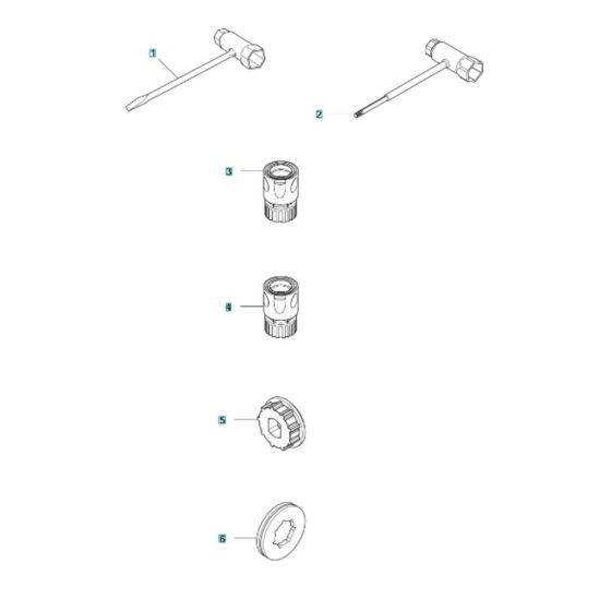 Accessories for Husqvarna K6500 Chain II Concrete Cutter