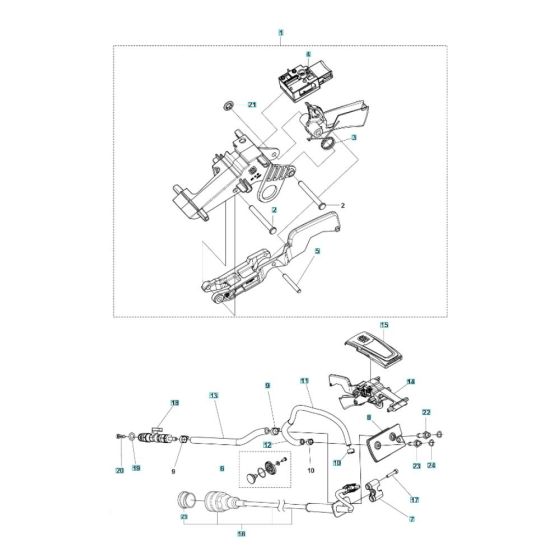 Electrical Assembly for Husqvarna K6500 Chain II Concrete Cutter