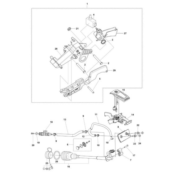 Electric Assembly for Husqvarna K7000 Chain Disc Cutter