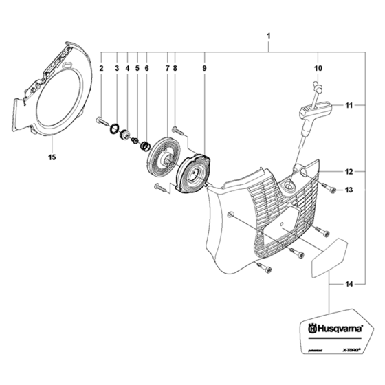 Starter Assembly for Husqvarna K760 Disc Cutters