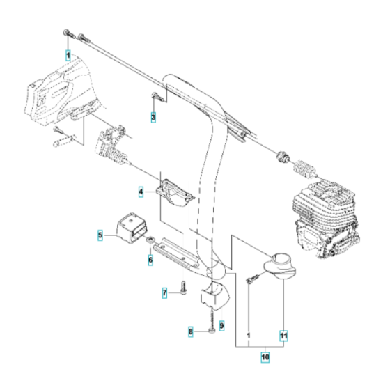 Support Assembly for Husqvarna K770 Dry Cut Disc Cutter