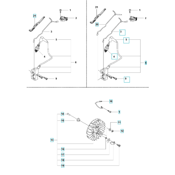 Ignition Assembly for Husqvarna K770 Dry Cut Disc Cutter