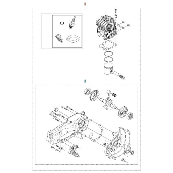 Engine for Husqvarna K770 Disc Cutter