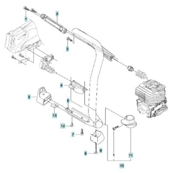 Ground Support Assembly for Husqvarna K770 OilGuard Disc Cutter