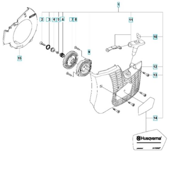 Starter Assembly for Husqvarna K770 Rescue Disc Cutter