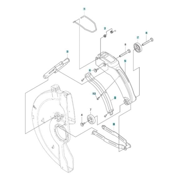 Smartguard Assembly for Husqvarna K770 SmartGuard Disc Cutter