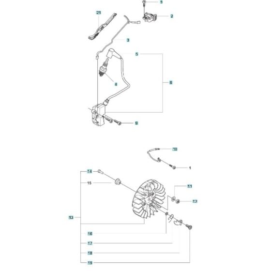 Ignition Assembly for Husqvarna K770 SmartGuard Disc Cutter