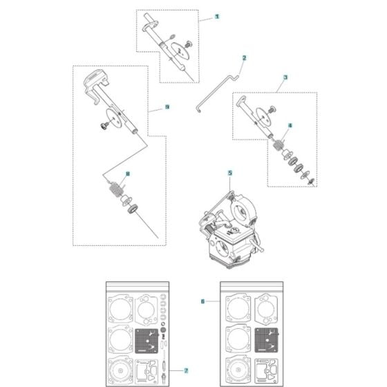 Carburettor Assembly for Husqvarna K770 SmartGuard Disc Cutter