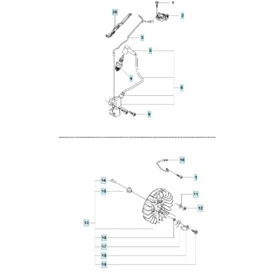 Ignition Assembly for Husqvarna K770 VAC Disc Cutter