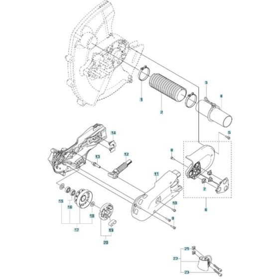 Vacuum Assembly for Husqvarna K770 VAC Disc Cutter