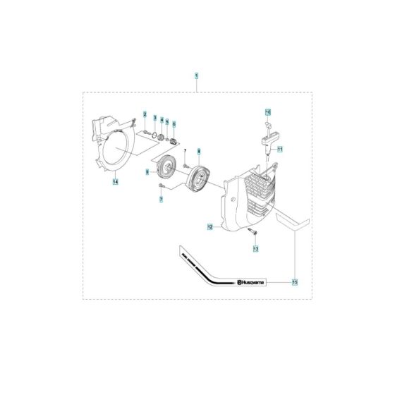 Starter Assembly for Husqvarna K960 Chain Concrete Cutter