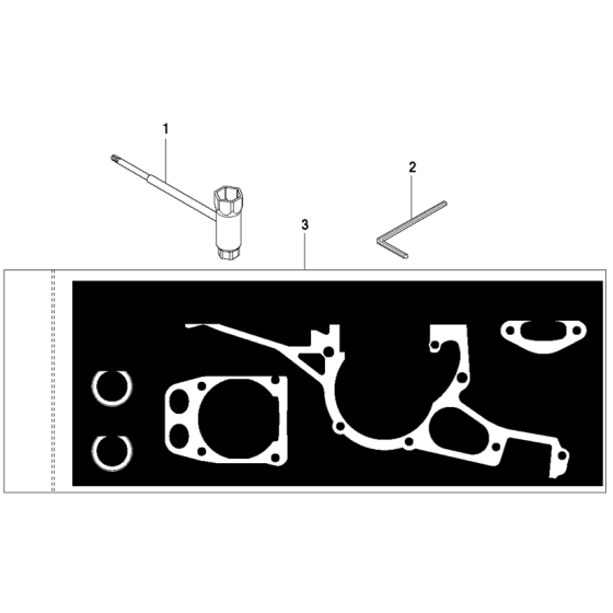 Gasket Kit Assembly for Husqvarna K970 Disc Cutters