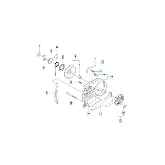 Clutch Assembly for Husqvarna K970 Chain III Concrete Cutter