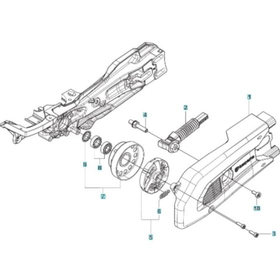 Clutch Assembly for Husqvarna K970 SmartGuard Disc Cutter