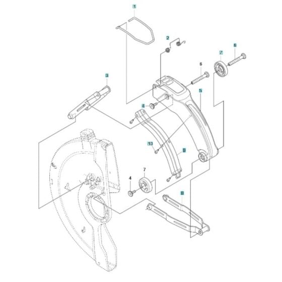 Smartguard Assembly for Husqvarna K970 SmartGuard Disc Cutter