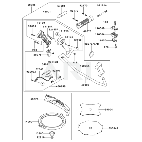 Optional Parts for Kawasaki KBL26A Brushcutter