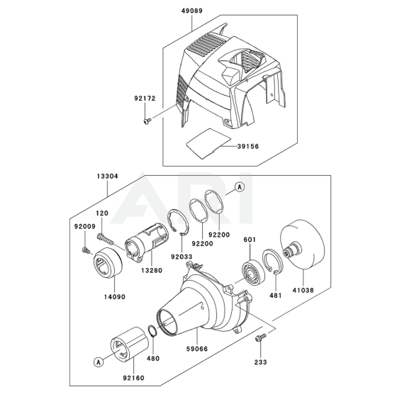 Cooling Equipment for Kawasaki KBL35B Brushcutter