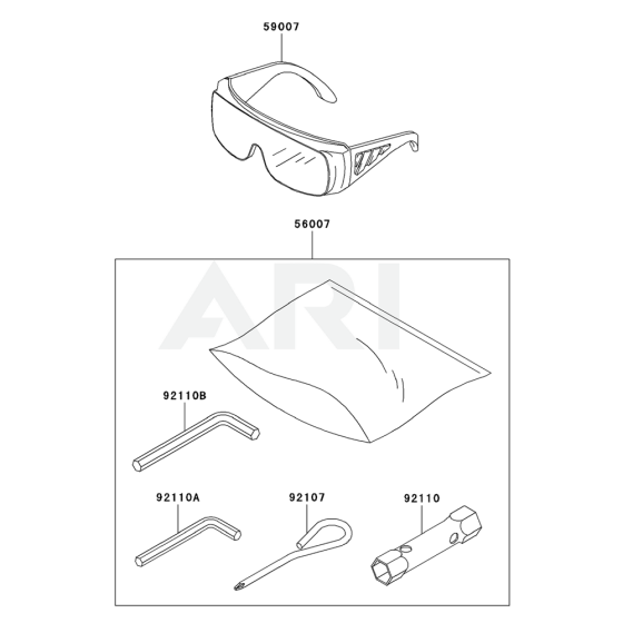 Tool for Kawasaki KCL600A Hedge Trimmer