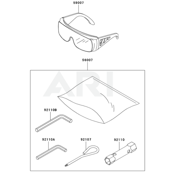 Tool for Kawasaki KCS525A Hedge Trimmer