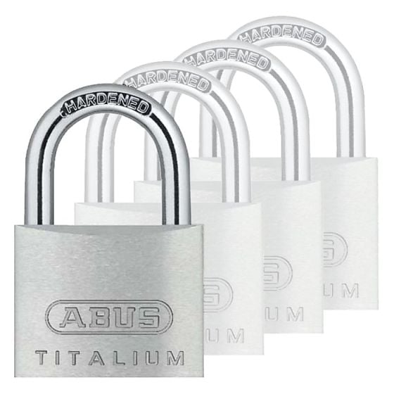 50mm Keyed Alike - 64TI Titalium Padlock - Shackle Dia.: 8mm Base: 50mm