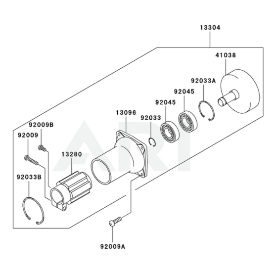 Housing for Kawasaki KGT26AC String Trimmers