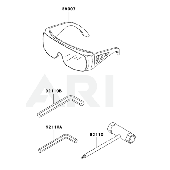 Tool for Kawasaki KGT27A String Trimmers