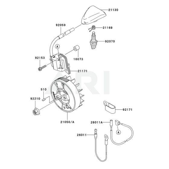 Electric Equipment for Kawasaki KGT27A String Trimmers