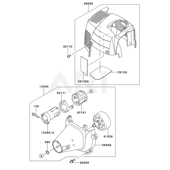 Cooling Equipment for Kawasaki KGT27C String Trimmers