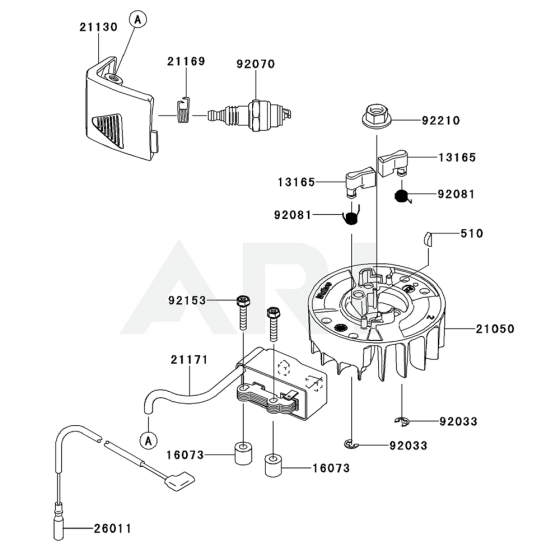 Electric Equipment for Kawasaki KHDS750A Hedge Trimmer