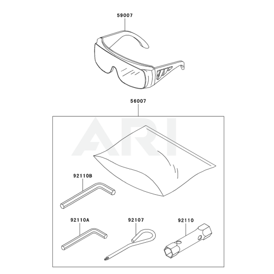 Tool for Kawasaki KHS1100B Hedge Trimmer